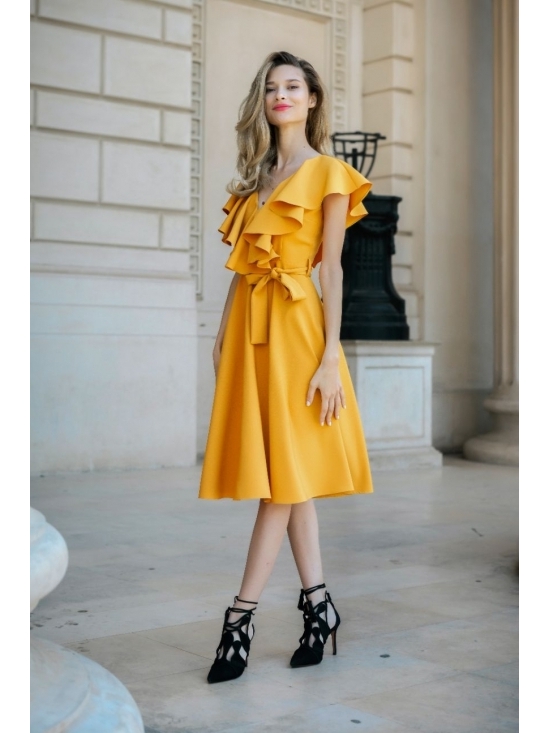 Rochie Arandis galbena #3