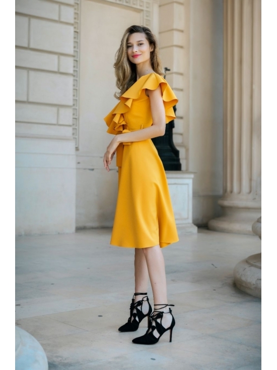 Rochie Arandis galbena #4