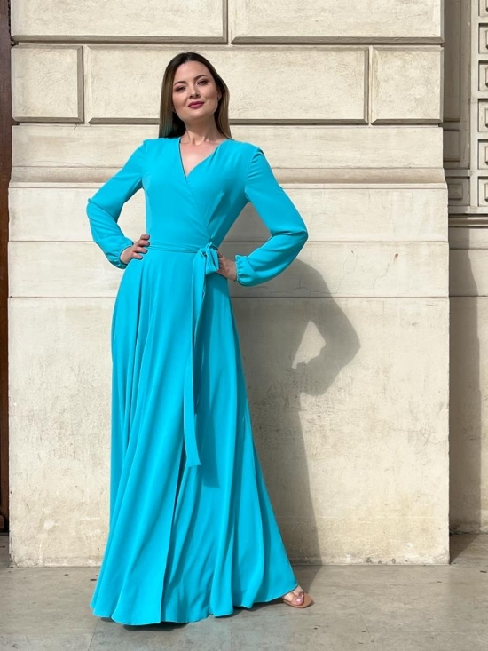 Rochie Ligia turquoise #2