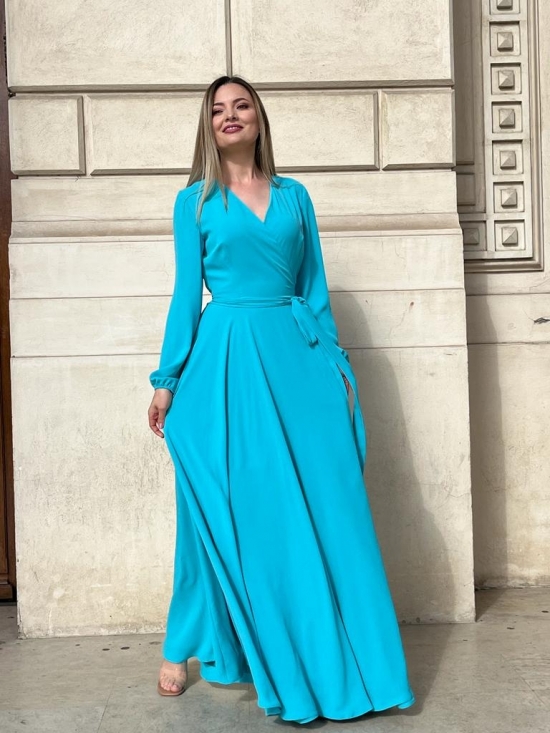 Rochie Ligia turquoise