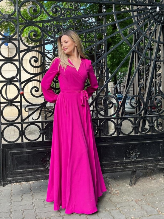 Rochie Ligia fucsia #2