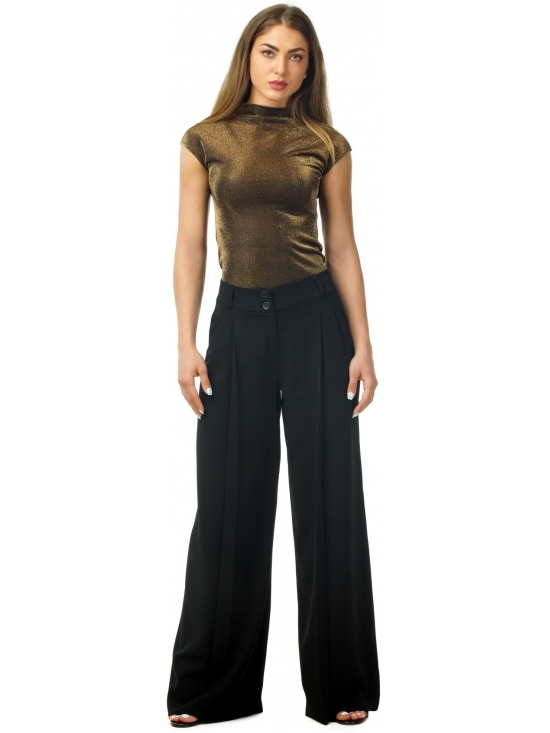 Top Lyon din lurex auriu