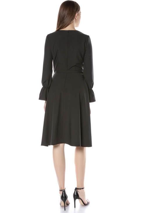 Rochie Danielle neagra din crep #4