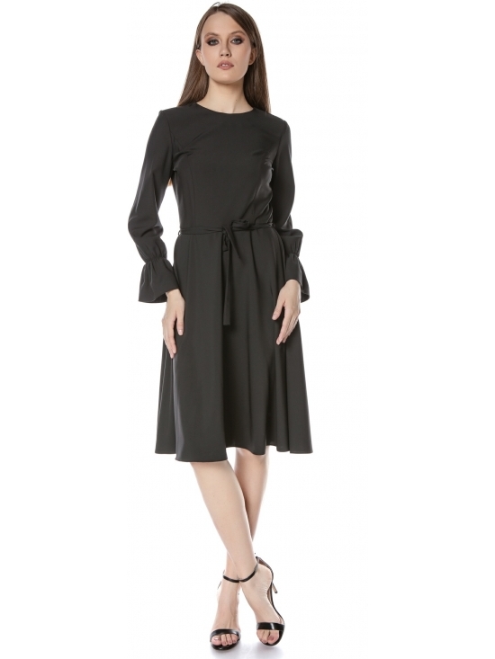 Rochie Danielle neagra din crep #2