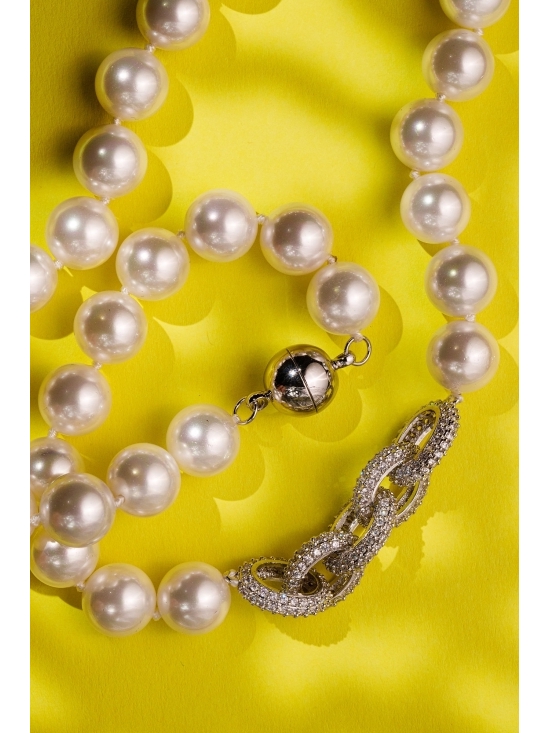 Colier Charlotte cu accesoriu argintiu #4