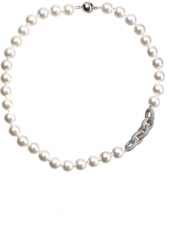 Colier Charlotte cu accesoriu argintiu