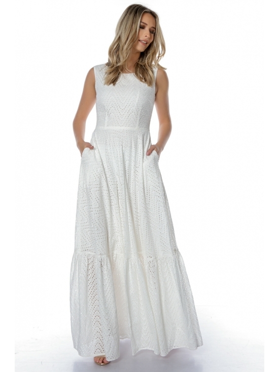 Rochie Rhona din bumbac brodat 100% #2