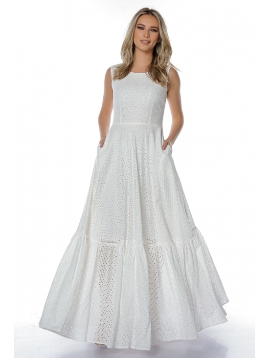 Rochie Rhona din bumbac brodat 100% #3