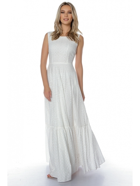 Rochie Rhona din bumbac brodat 100%