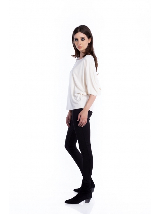 Bluza Ada alba din vascoza 100% #2