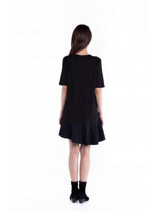 Rochie Wonder antracit din jerse vascoza 100% #3