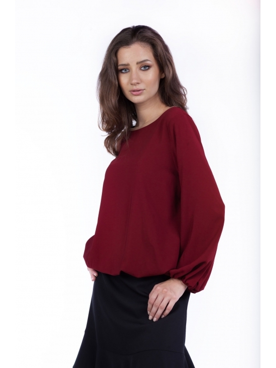 Bluza Natalia grena din vascoza 100% #2
