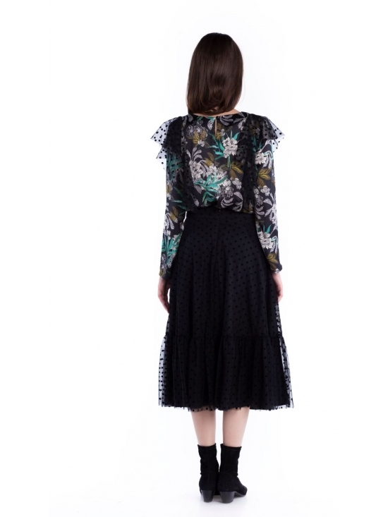 Bluza Greta din satin imprimat #3