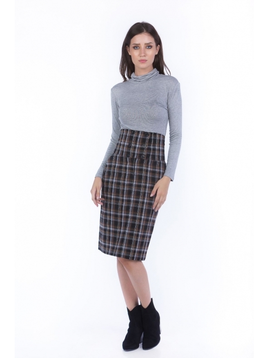 Maleta Lili gri din vascoza