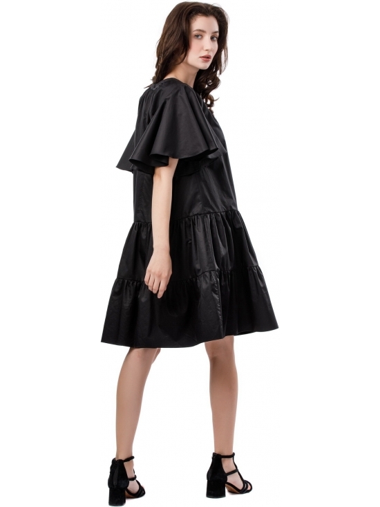 Rochie Cupcake poplin negru din bumbac 100% #6