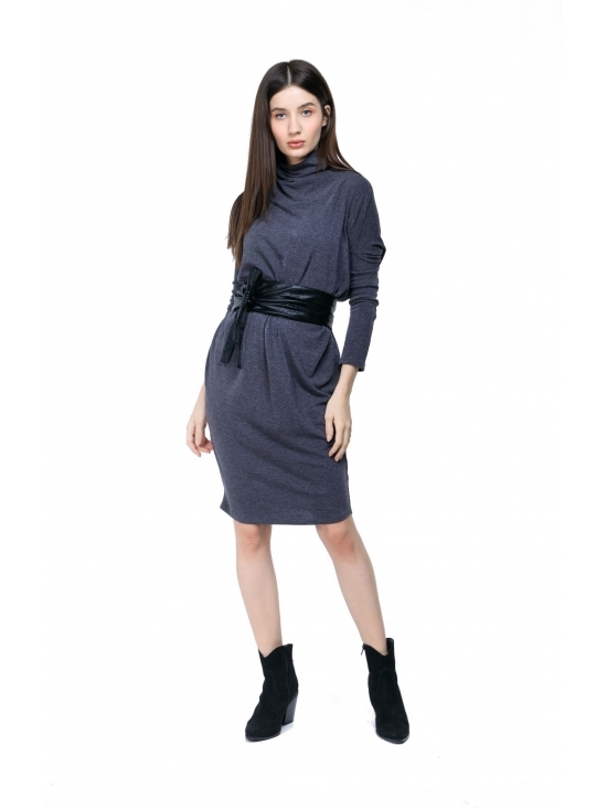 Rochie Crina din tricot gri #2